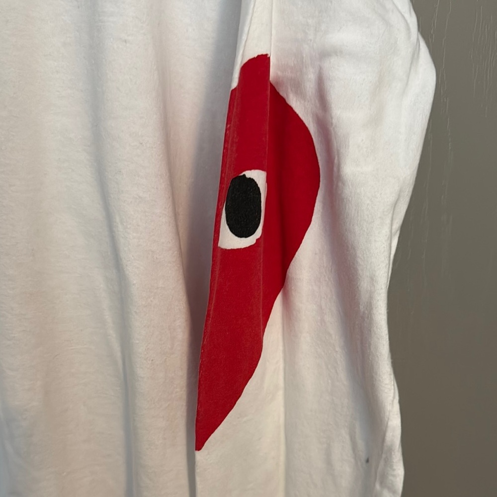 Comme des Garcons Play White Long Sleeve Shirt - Picture 4 of 4